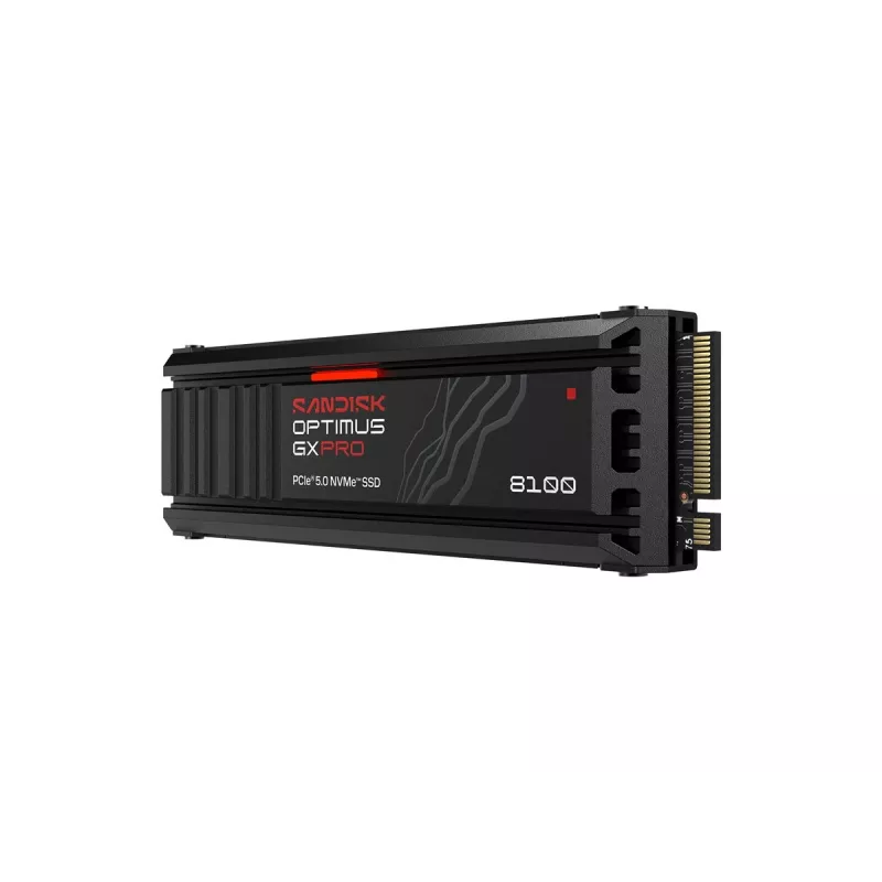 SanDisk Optimus GX PRO 8100 4TB PCIe Gen5 NVMe M.2 2280 Internal SSD with Heatsink and Hardware Encryption