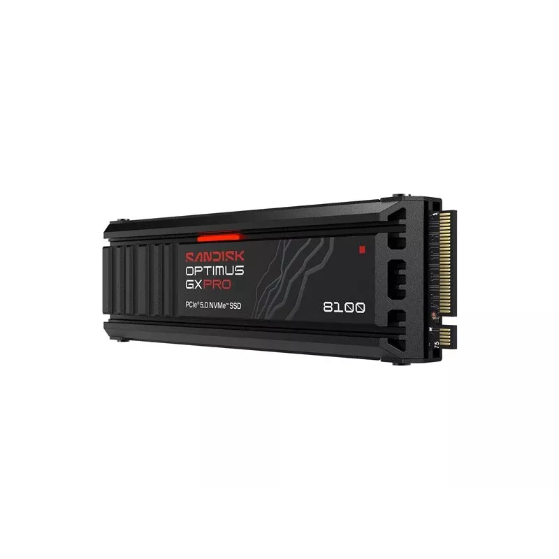 SanDisk Optimus GX PRO 8100 4TB PCIe Gen5 NVMe M.2 2280 Internal SSD with Heatsink and Hardware Encryption