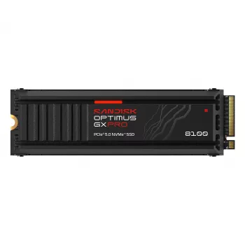 SanDisk Optimus GX PRO 8100 4TB PCIe Gen5 NVMe M.2 2280 Internal SSD with Heatsink and Hardware Encryption