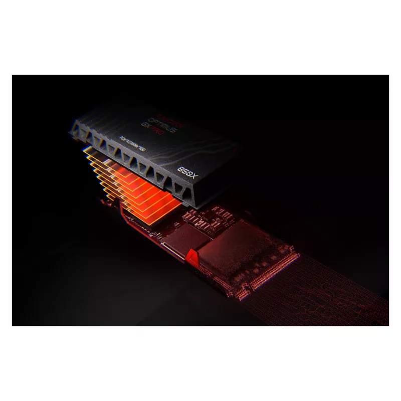 SanDisk Optimus GX PRO 850X 2TB M.2 2280 NVMe PCIe 4.0 SSD with Heatsink