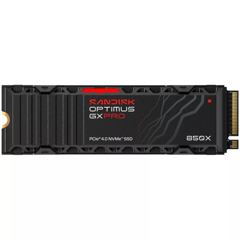 SanDisk Optimus GX PRO 850X 4TB Internal SSD, M.2 2280 D5-M, PCIe 4.0 x4 NVMe, TCG Opal Encryption 2.01, Integrated Heatsink