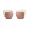 Sartorialeyes ST508-05 Women's Rectangular Sunglasses Black/Grey UV400