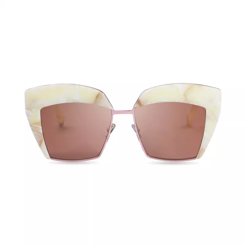 Sartorialeyes ST508-05 Women's Rectangular Sunglasses Black/Grey UV400