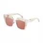 Sartorialeyes ST508-05 Women's Rectangular Sunglasses Black/Grey UV400