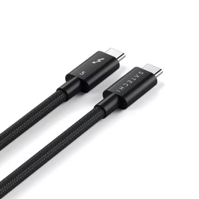 SATECHI Thunderbolt 5 Pro Cable 1m USB-C to USB-C – 120Gbps, 240W, Black