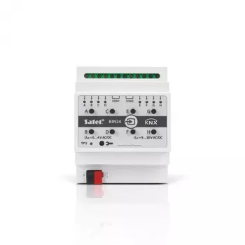 SATEL KNX-BIN24 8-Channel Binary Input Module, DIN Rail, KNX TP