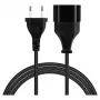 SAVIO CL-213 Power Extension Cable 1.5 m Black