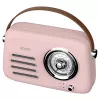 SAVIO RS-03 Portable Radio FM/AM with MP3 USB/SD Playback, Pink