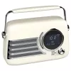 SAVIO RS-04 Portable DAB+ FM Radio with Rechargeable Battery, LCD Display, Dual Alarm, Black