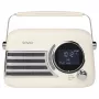 SAVIO RS-04 Portable DAB+ FM Radio with Rechargeable Battery, LCD Display, Dual Alarm, Black