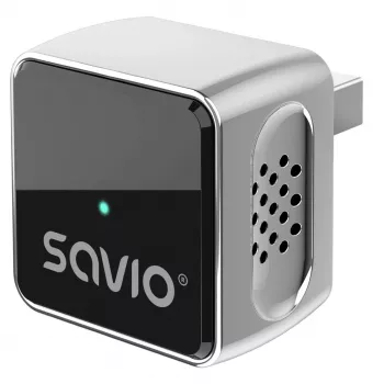 SAVIO TR-19 Wireless CarPlay & Android Auto Adapter, USB-C, 5GHz Wi-Fi, Bluetooth 5.0, Black