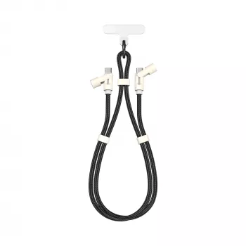 SBOX LANYARD BLACK USB-C to USB-C Cable 1.5m Black