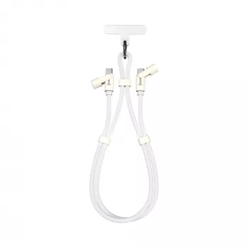 SBOX Lanyard White USB-C to USB-C Cable 1.5m White
