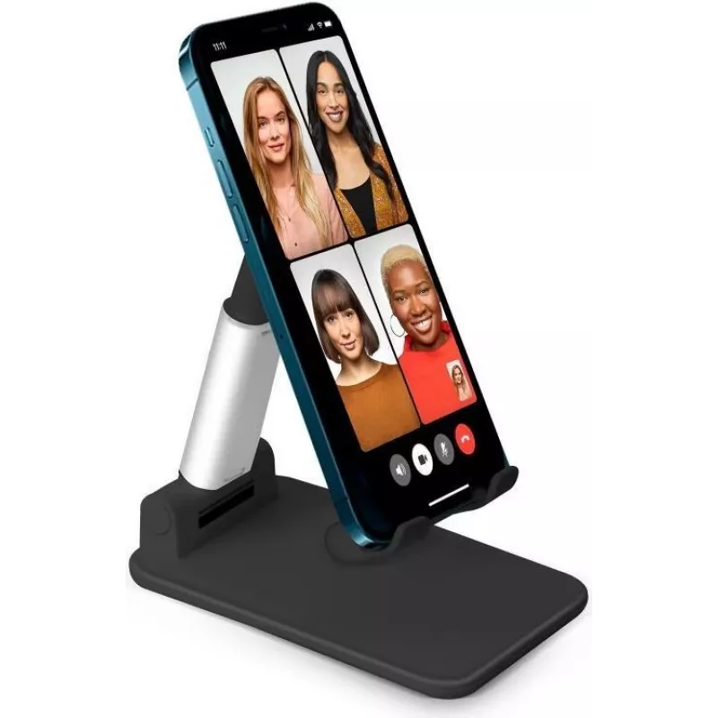 SBS Mobile TASTAND Universal Foldable Device Stand for E-Readers, Smartphones and Tablets up to 12 inch - Black & Silver