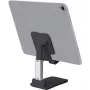 SBS Mobile TASTAND Universal Foldable Device Stand for E-Readers, Smartphones and Tablets up to 12 inch - Black & Silver