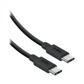 SBS USB-C to USB-C Nylon Cable 2m 240W Black