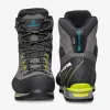 SCARPA Manta Tech GTX Mountaineering Boots - Shark/Lime, Size 42.5