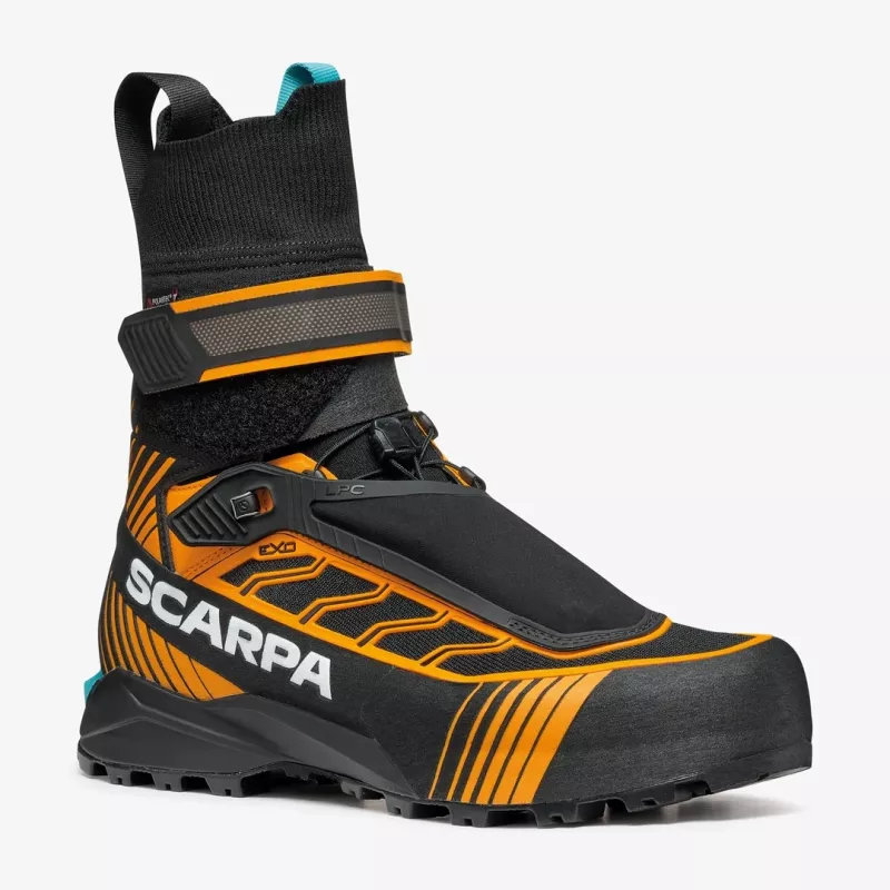 Scarpa Ribelle Tech 3 HD Mountaineering Boots - Black/Bright Orange - Size 46