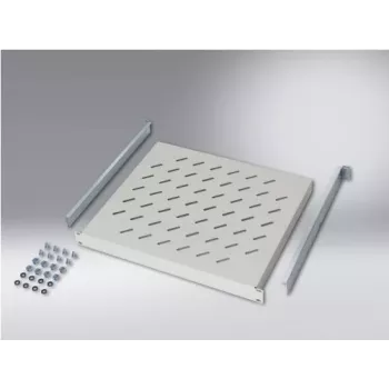 SCHÄFER IT SYSTEMS Fixed Rack Shelf 19 inch 1U 448x400mm Light Grey 6550400