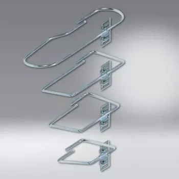 SCHÄFER IT SYSTEMS Self-Adhesive Cable Clamp Silver-Grey PA6.6, max 6 mm, 25x19x9 mm, 7968300
