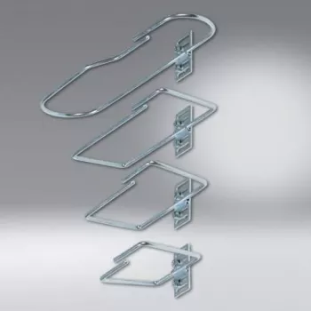SCHÄFER IT SYSTEMS Steel Cable Management Bracket, 82 x 170 mm, Black (7968200)