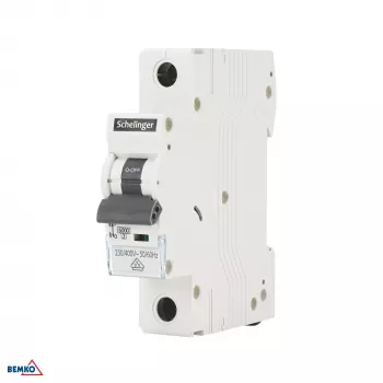 Schelinger A02-G8-1P-B06 6A Single-Pole MCB, Type B, 6kA, DIN Rail