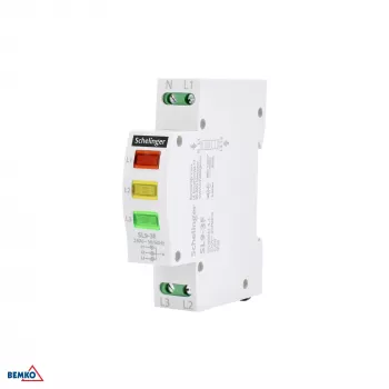 SCHELINGER SL9 3-Phase LED Indicator Light 230V AC DIN Rail Mount
