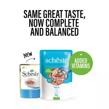 SCHESIR Tuna in Jelly Wet Cat Food - 85 g Can