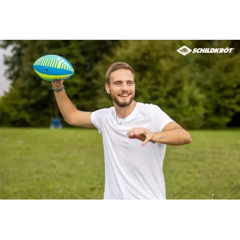 SCHILDKROT Neoprene American Football Size 6 - Soft Textile Surface, Saltwater Resistant, Youth Beach & Water Ball 970345