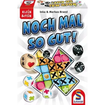 Schmidt Spiele Nochmal so gut (49365) - Dice Game Expansion for Nochmal!, 1-6 Players, Ages 8+, 20-30 Minutes, 2 Double-Sided Scorepads, 4 New Game Variants, German Language