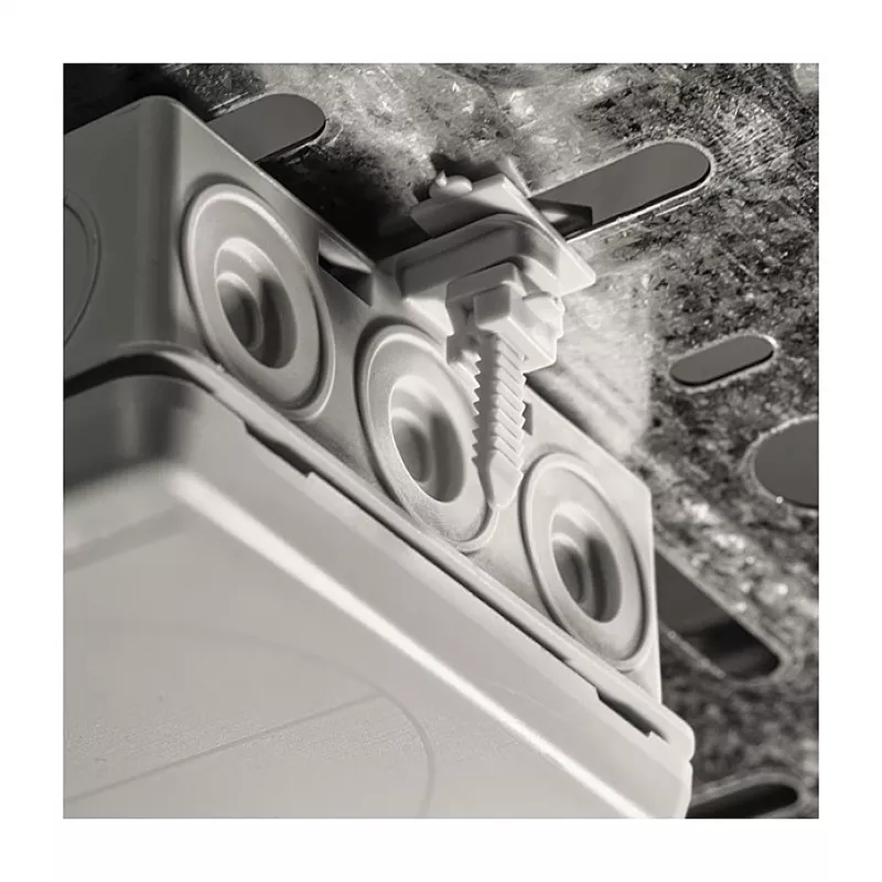 Schnabl UBK Universal Cable Tray Fastening Clip – Direct Mounting Without Drilling, Galvanized Steel, 50 kg Load Capacity