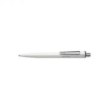 Schneider K 3 Biosafe Retractable Ballpoint Pen - Black Ink, Medium Point, Antimicrobial White Barrel (3271)