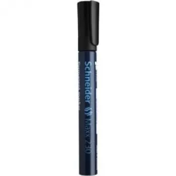 Schneider Maxx 230 Permanent Marker Black Aluminium Round Tip 123001
