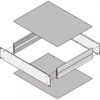 SCHROFF 3U 46TE Closed Aluminium Blanking Panel 30860505