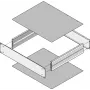 SCHROFF 3U 46TE Closed Aluminium Blanking Panel 30860505