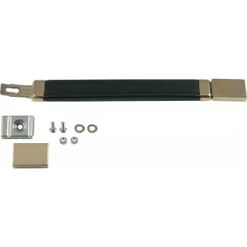 SCHROFF Bandgriff 240mm Black Aluminium Pull Handle, 22mm Grip Width, 220mm Mounting Pitch 10504003