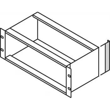 SCHROFF EMC Corner Profile End Piece for 3U Enclosures, Aluminium, Clear Chromated, 128.4 mm, 24561198