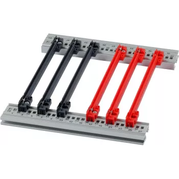 SCHROFF Guide Shoe Accessory Kit 160TE 2mm Red (10 Pack) 24568363