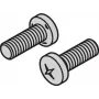SCHROFF Pan Head Screw M5x12 Galvanized Steel Phillips Drive DIN 7985, 100 Pieces 21100788