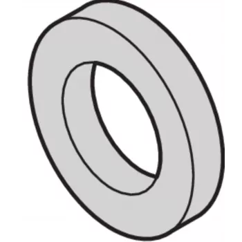 SCHROFF Plastic Washer 2.7 mm ID, 6 mm OD, 0.5 mm Thick, PA 6.6, Natural, 100 Pieces (21101121)
