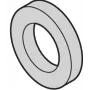 SCHROFF Plastic Washer 2.7 mm ID, 6 mm OD, 0.5 mm Thick, PA 6.6, Natural, 100 Pieces (21101121)