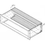 Schroff Rear Cover for Subrack, 3U 84HP, 220 mm Depth, Steel, Galvanized 34561752