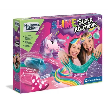 Science & Play Super Colorful Slime Laboratory Polish Language Clementoni 50636