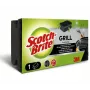 Scotch-Brite BBQ Grill Cleaner Black Extra Powerful Abrasive Pad with Nail-Friendly Grip Strip, 1 Unit (GNS1N)