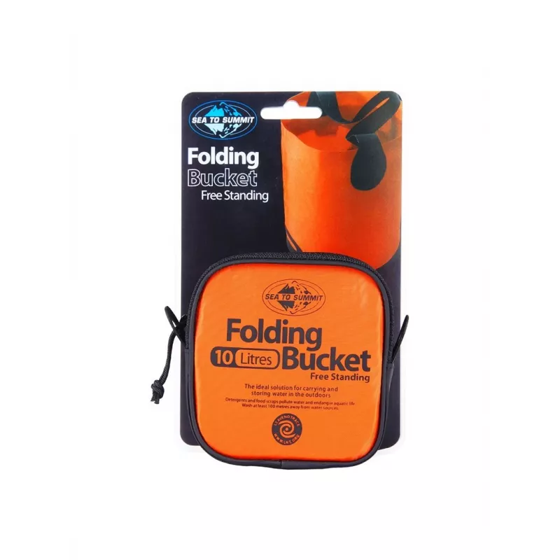 Sea To Summit AFB10 10L Folding Bucket - TPU Coated 420D Nylon, Collapsible, BPA Free, Blue