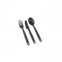 Sea to Summit Camp Cutlery Set - 3 Piece, Glass Reinforced Nylon, Dark Grey