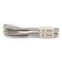 Sea To Summit Detour Stainless Steel Utensil Set - 3-Piece Collapsible Flatware with Silicone Case