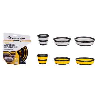SEA TO SUMMIT Frontier UL 2P Folding Dishes Set – Collapsible Bowls, Cups & Sporks