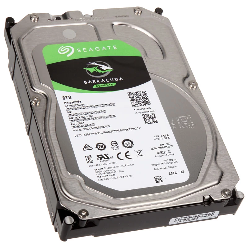 Seagate Barracuda ST8000DM004 8 TB 3.5-inch Internal Hard Drive SATA III 5400 RPM 256 MB Cache