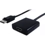 SECOMP DisplayPort Male to HDMI Female Adapter Cable, 0.15 m, Black, Full HD, Passive 11.55.3203